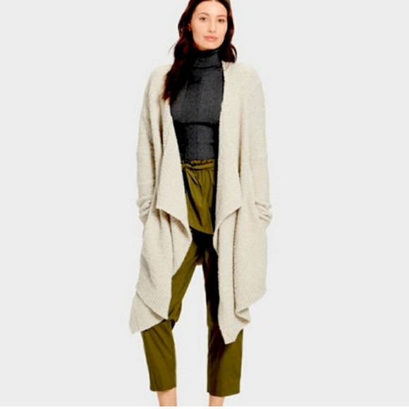 UGG Sweaters - UGG Phoebe Wrap Waterfall Flowy Fuzzy Soft Cardigan Size XL Sweater Cream